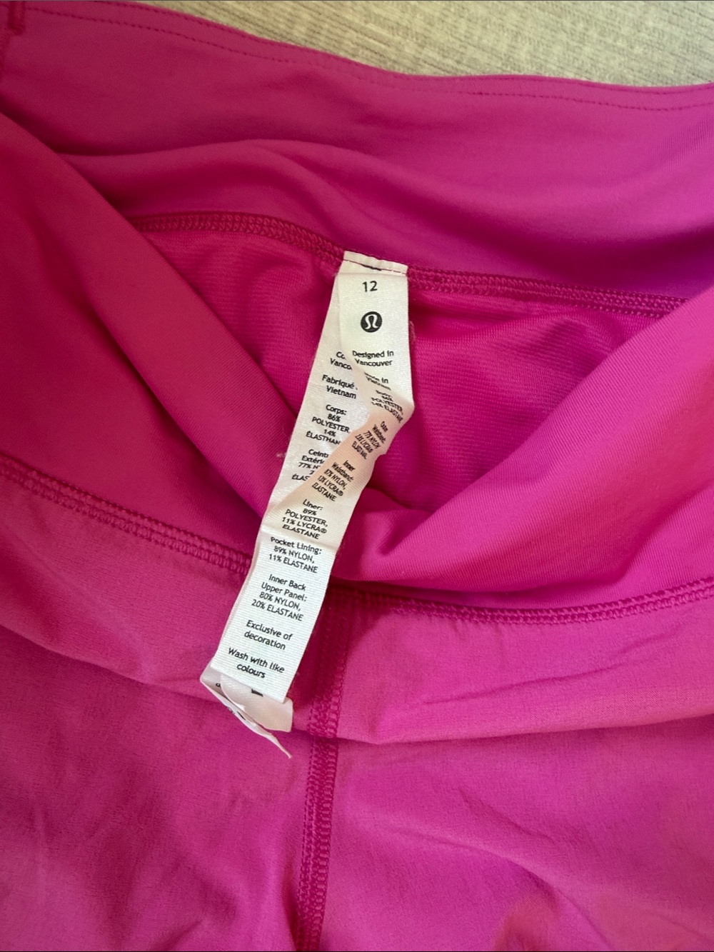 Lululemon Women's Pink shorts - Picture 3 of 4